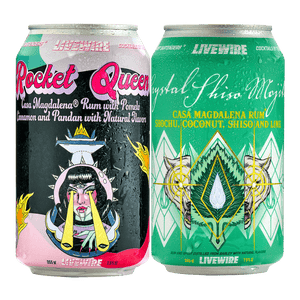 Rocket Queen Crystal Shiso Mojito Rum Tropical Cocktail - LiveWire - canned cocktail - bottled cocktail - ready to drink