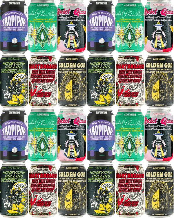 A Real Can-Do Attitude Variety Pack - LiveWire - canned cocktail - bottled cocktail - ready to drink cocktail