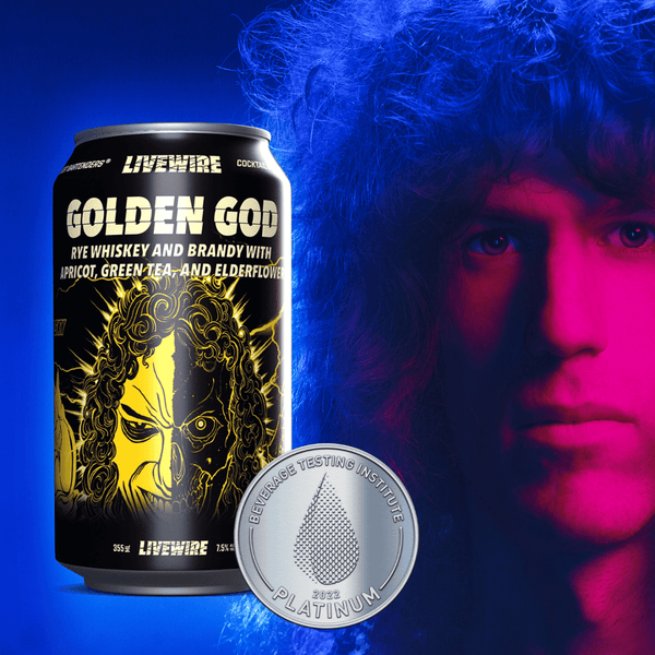Golden God Whiskey Highball - LiveWire - canned cocktail - bottled cocktail - ready to drink cocktail