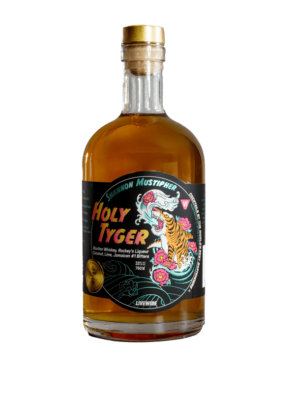 Holy Tyger Bourbon Sour 750mL - LiveWire - canned cocktail - bottled cocktail - ready to drink cocktail